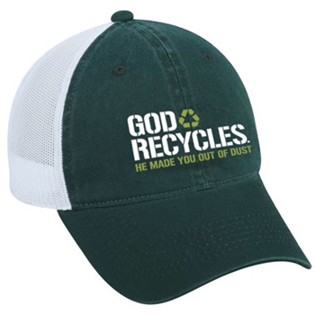 God Recycles Christian Hat