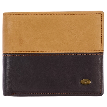 Two Tone Cross Genuine Leather Wallet