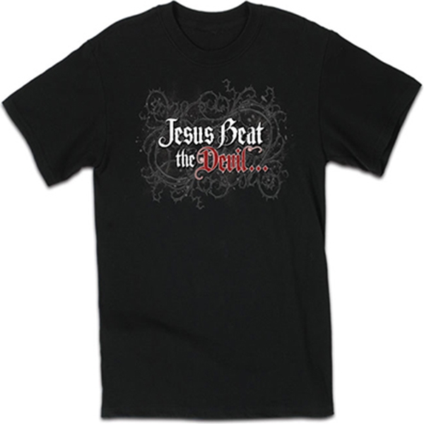 jesus beat the devil t shirt