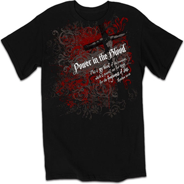 blood in t shirt